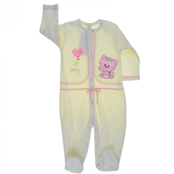 Salopeta cu maneca lunga pentru fete Koala Baby SPF12134, Crem [1]