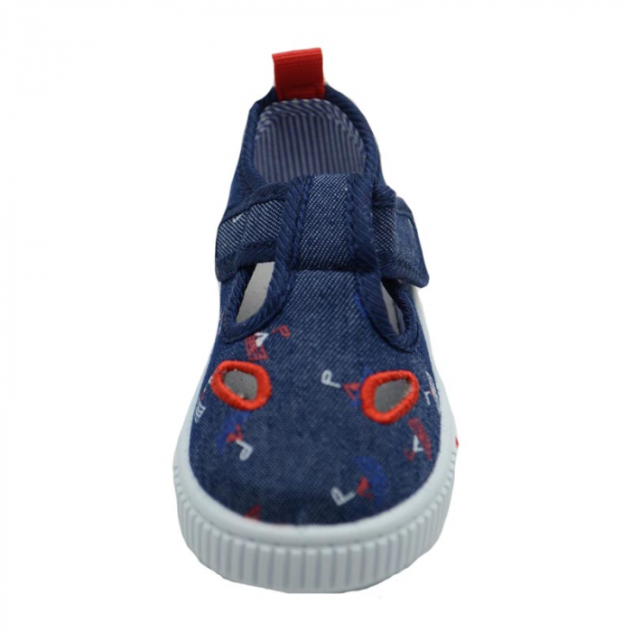 Pantofi din panza pentru baieti Tom Miki C-T9046-A-21, Bleumarin [2]