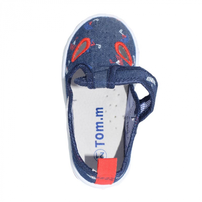 Pantofi din panza pentru baieti Tom Miki C-T9046-A-21, Bleumarin [4]