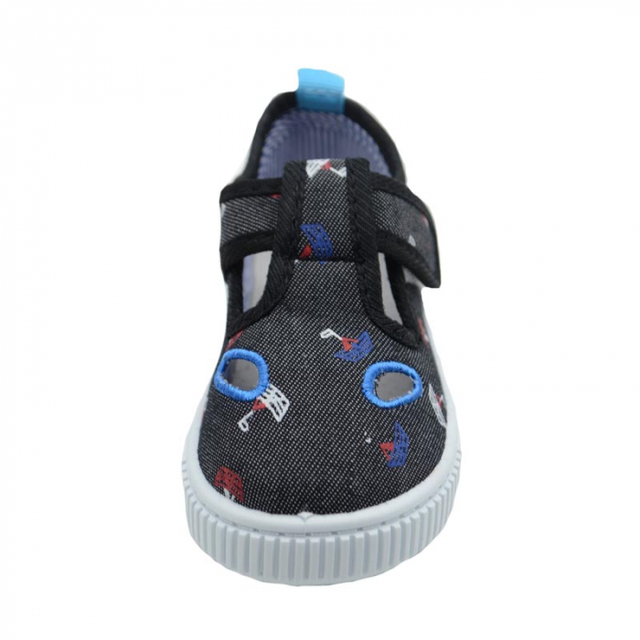 Pantofi din panza pentru baieti Tom Miki C-T9046-D-21, Negru [2]