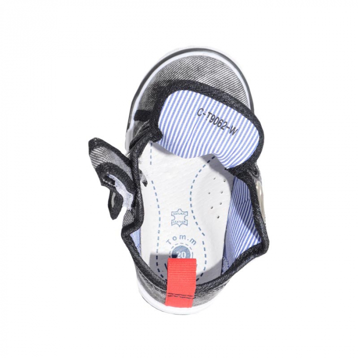 Tenisi din panza pentru baieti Tom Miki C-T9062-W-20, Negru [4]
