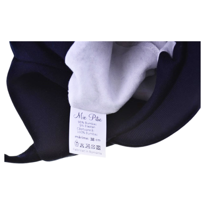 Caciula din bumbac, cu 2 straturi, pentru baieti, Mini Junior C1811B3-38, Bleumarin [2]