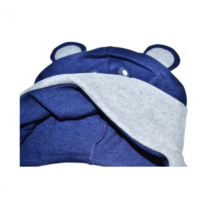 Caciula din bumbac, pentru baieti, Mini Junior CABMJ1303-16, Bleumarin [3]