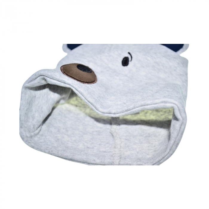 Caciula din bumbac, pentru baieti, Mini Junior CABMJ1303-21, Gri [3]