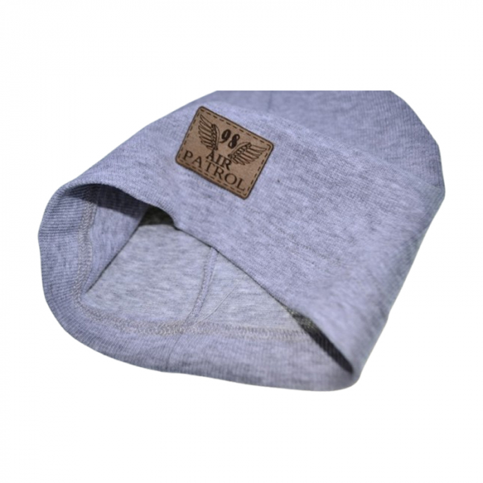 Caciula din bumbac, pentru baieti, Mini Junior CABMJ1303-28, Gri [2]