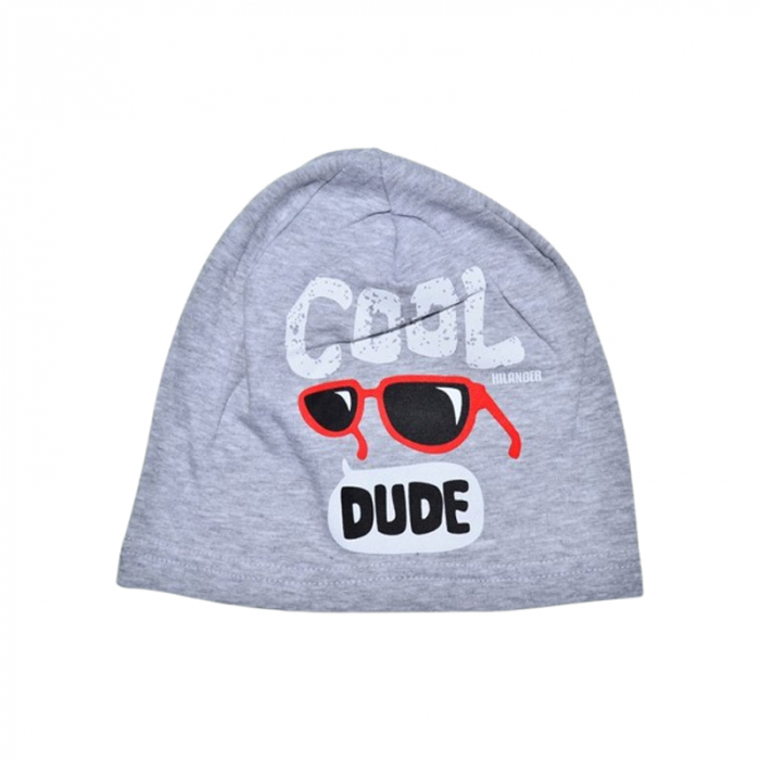 Caciula din bumbac, pentru baieti, Mini Junior CABMJ1303-41, Gri [1]
