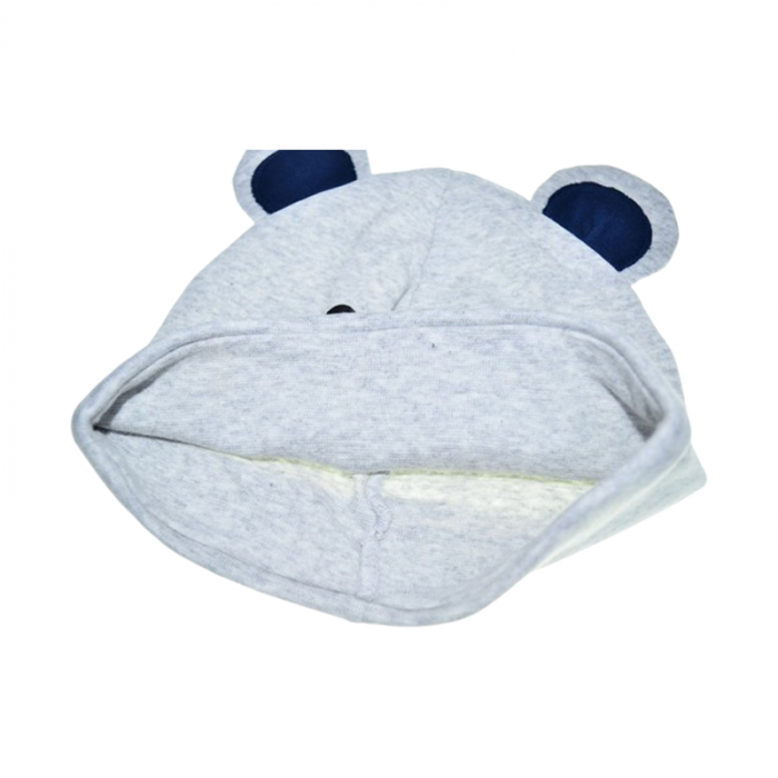 Caciula din bumbac, pentru baieti, Mini Junior CABMJ1303-8, Gri [3]
