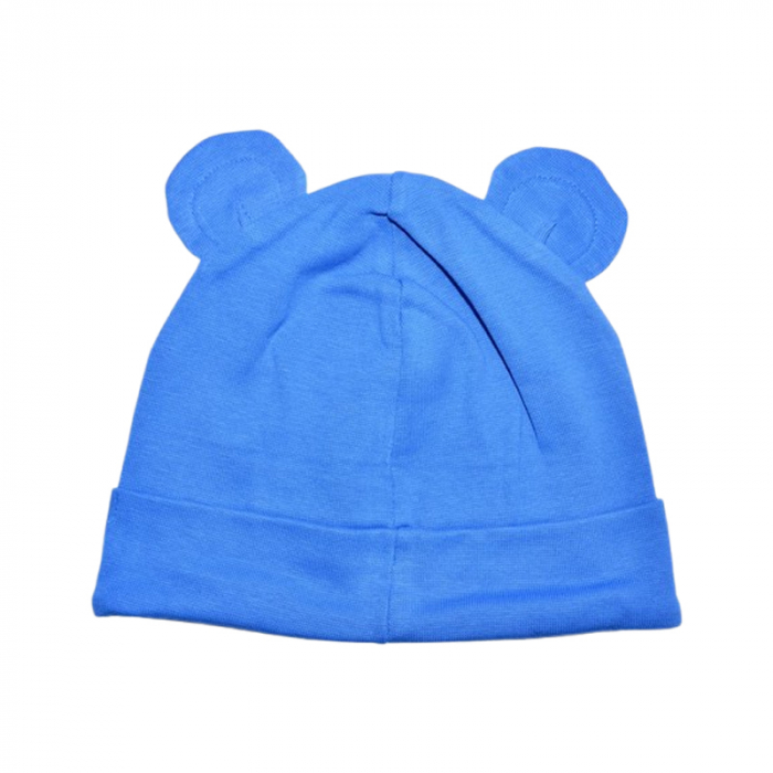 Caciula din bumbac, pentru baieti, Mini Junior CABMJ1303-9, Albastru [2]
