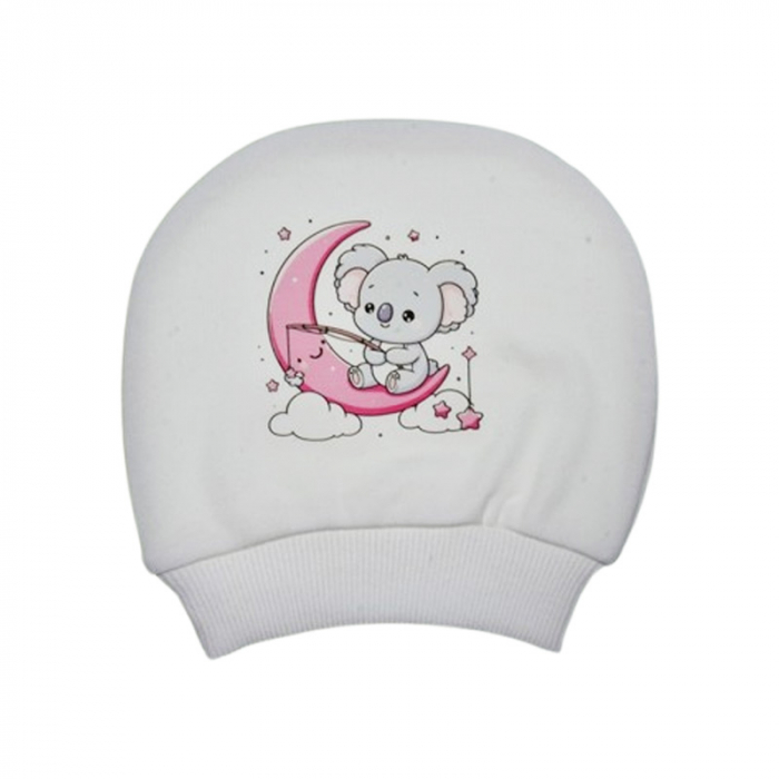 Caciula din bumbac, pentru fete, Mini Junior CA10012-8, Alb [1]