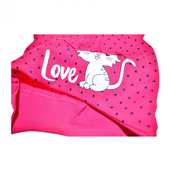 Caciula din bumbac, pentru fete, Mini Junior CAMJ1303-24, Fucsia [2]