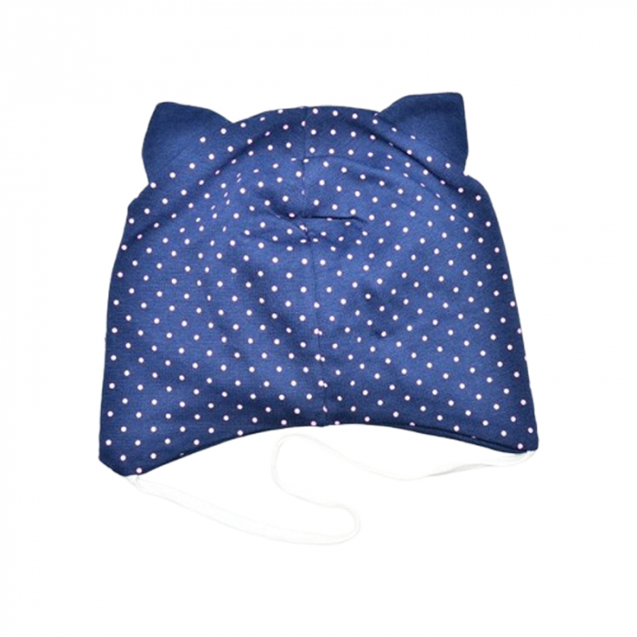 Caciula din bumbac, pentru fete, Mini Junior CAMJ1303-27, Bleumarin [3]