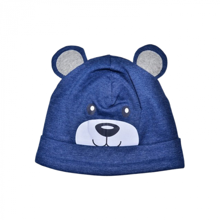 Caciula din bumbac, pentru baieti, Mini Junior CAMJ1303-7, Bleumarin [1]