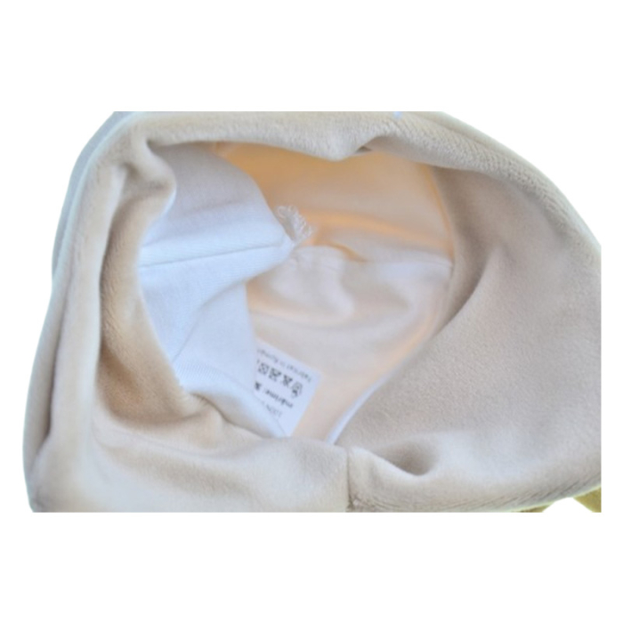 Caciula din bumbac si catifea, pentru baieti, Mini Junior C1811B, Bej [3]