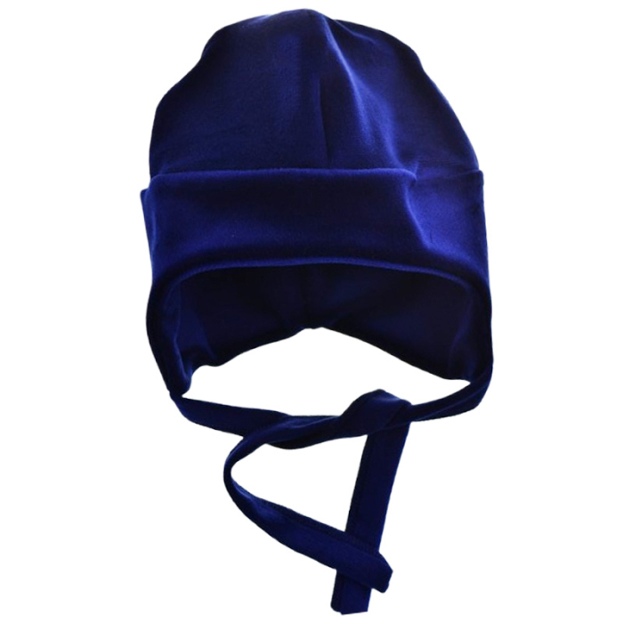 Caciula din catifea si bumbac, cu 2 straturi, pentru baieti, Mini Junior C1711B2-36, Bleumarin [1]