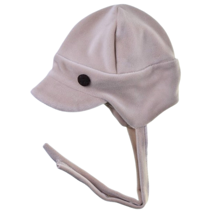 Caciula din catifea si bumbac, cu 2 straturi, pentru copii, Mini Junior C1711B3, Bej [2]