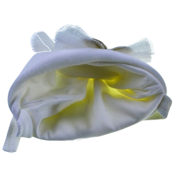 Caciula din catifea si bumbac, cu 2 straturi, pentru fete, Mini Junior C1811A5-38, Alb [4]