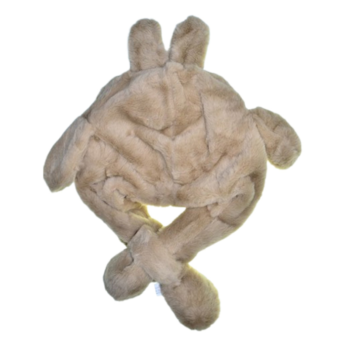 Caciula din plus, model Labubu, cu miscari din urechi, pentru copii, Mini Junior C3010B2-50, Bej [2]