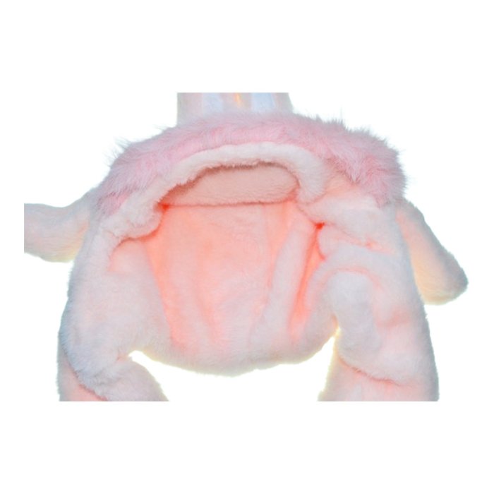 Caciula din plus, model Labubu, cu miscari din urechi, pentru copii, Mini Junior C3010RZ-50, Roz [3]