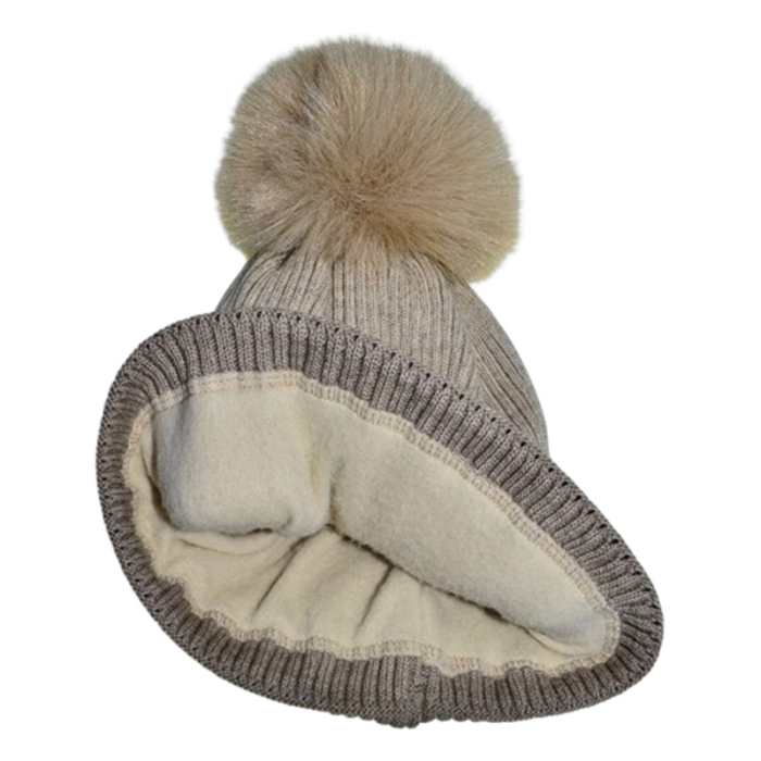 Caciula groasa pentru baieti, Mini Junior CB0111C-3, Crem [3]