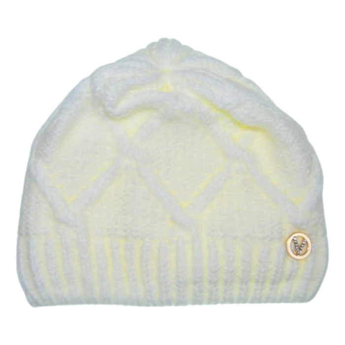 Caciula groasa pentru fete, Mini Junior C0111A, Alb [1]