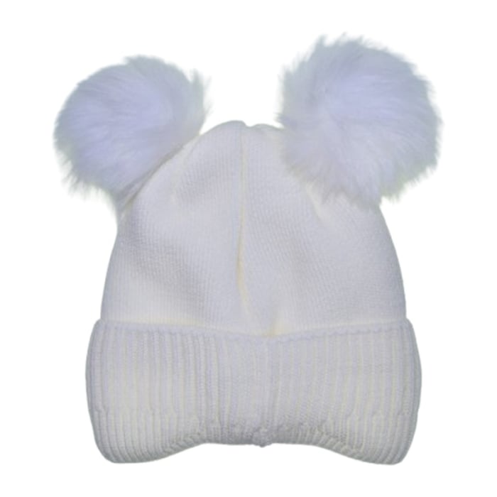 Caciula groasa pentru fete, Mini Junior C0111A2-3, Alb [2]