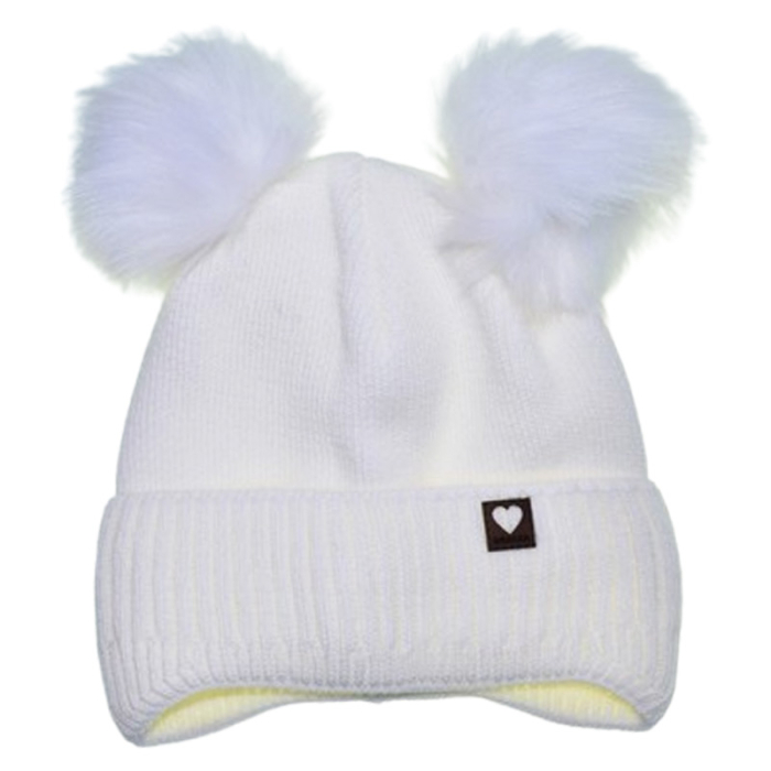 Caciula groasa pentru fete, Mini Junior C0111A2-3, Alb [1]