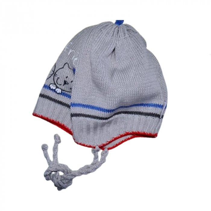 Caciula pentru baieti Mini Junior 36-012-G, Gri [2]
