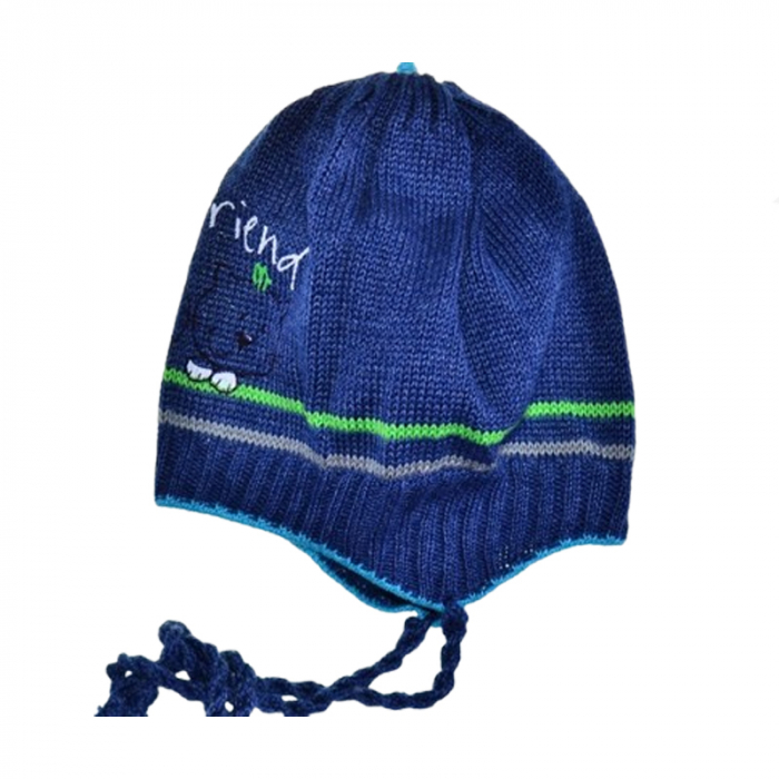 Caciula pentru baieti Mini Junior 36-012, Albastru [2]