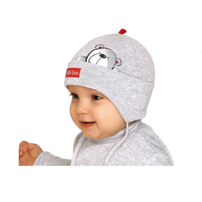 Caciula pentru baieti Mini Junior 46-023, Gri [1]