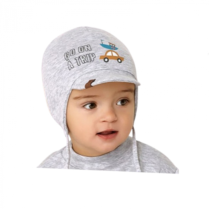 Caciula pentru baieti Mini Junior 46-061, Gri [1]