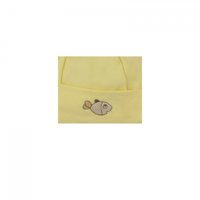 Caciula pentru copii Koala Rybka B01-034G_68 cm, Galben [2]