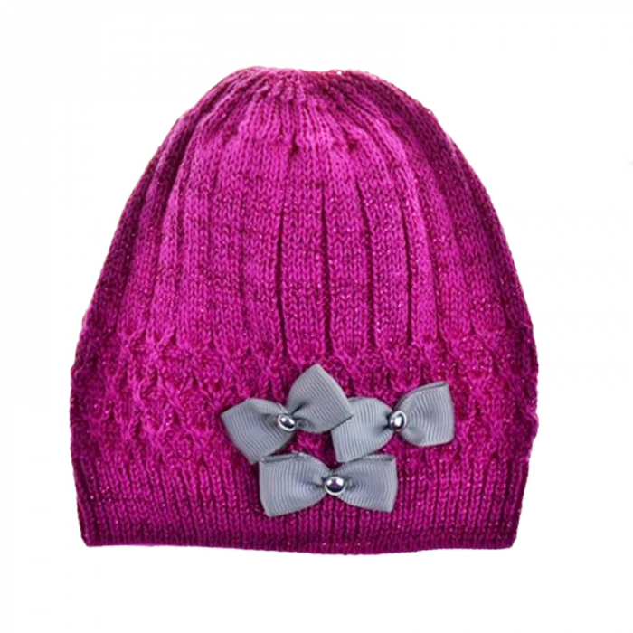 Caciula pentru fete 34-008 Mini Junior, Fucsia [1]