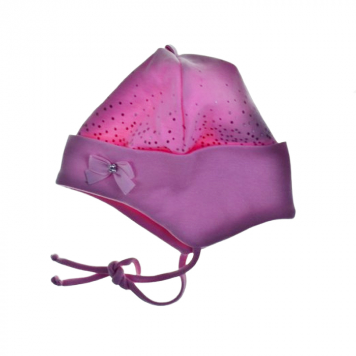 Caciula pentru fete Mini Junior 46-033, Roz [2]
