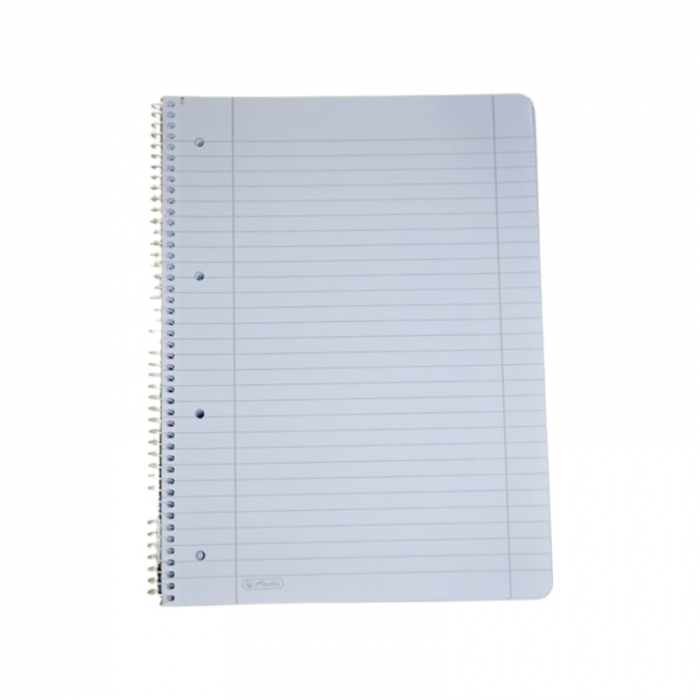 Caiet A4 cu spirala, cu linii, Herlitz, 80 file, 80 g/mp, Dictando, Motiv new batik fearless 19122024, Bleumarin [2]