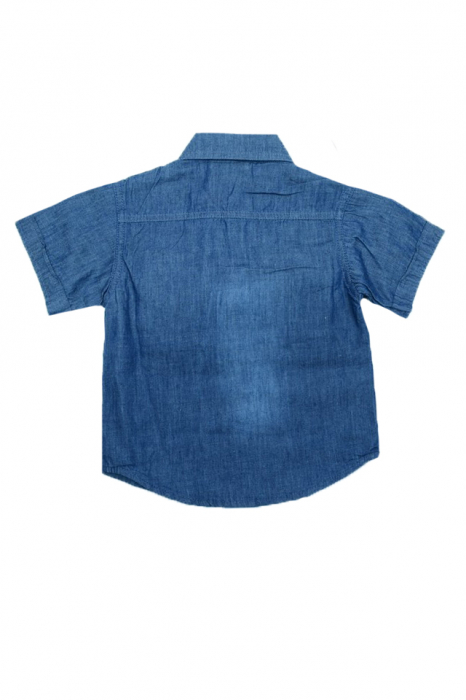 Camasa blug maneca scurta pentru baieti Mini Junior CBBN-001-116, Albastru [3]
