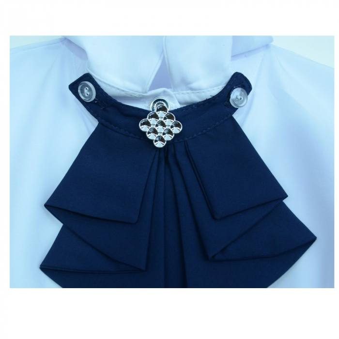 Camasa cu maneca scurta pentru fete Catherine CTR19-140, Alb [4]