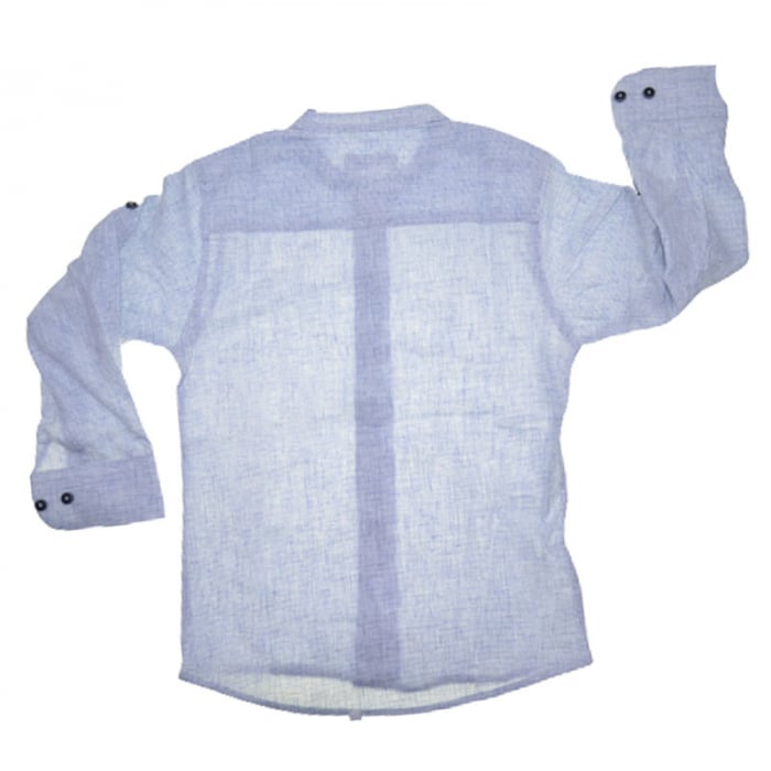 Camasa cu maneca 3/4 pentru baieti LA Kids LK1805A, Albastru [2]