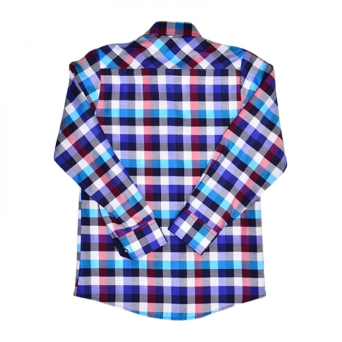 Camasa cu maneca lunga, in carouri,  pentru baieti, Jankes JKS010425-5, Multicolor [3]
