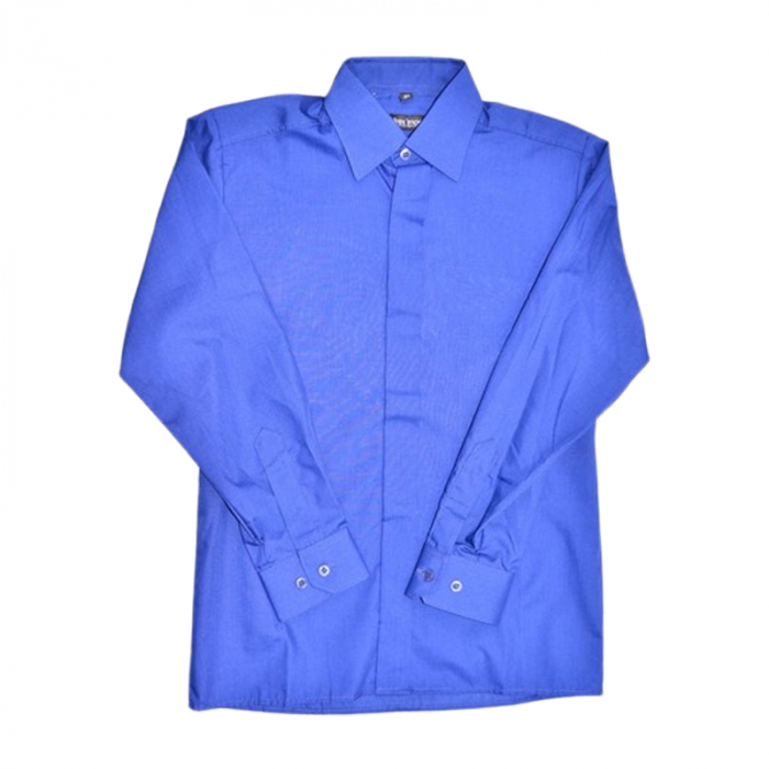 Camasa cu maneca lunga pentru baieti, Jankes JK010425-1, Bleumarin [1]