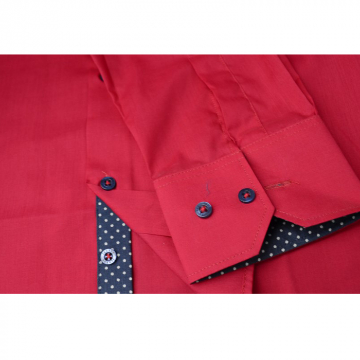 Camasa cu maneca lunga pentru baieti Jankes KSL-15C-164-cm, Fucsia [3]