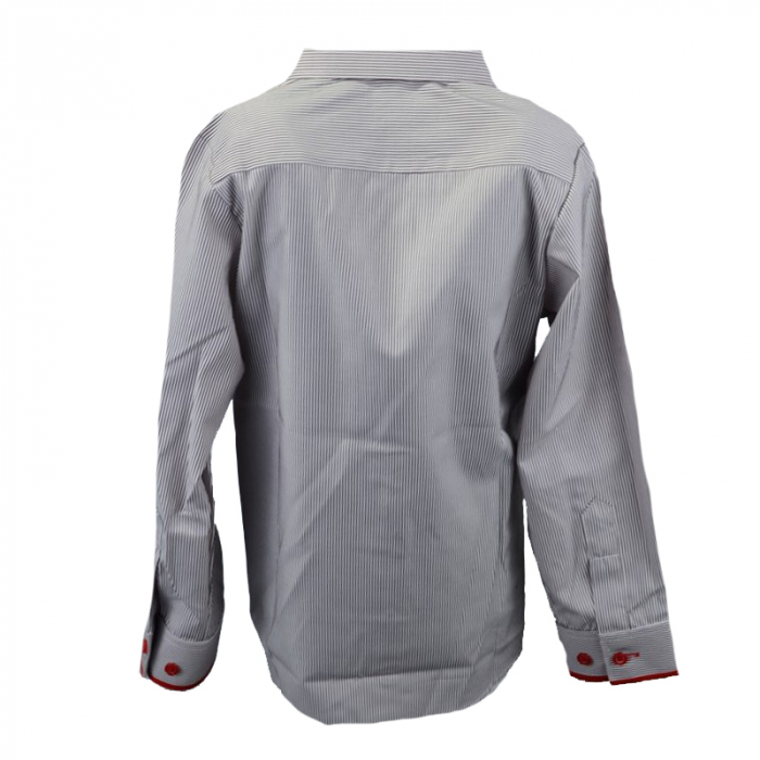 Camasa cu maneca lunga pentru baieti Jankes KSL-184C-98-cm, Gri [2]