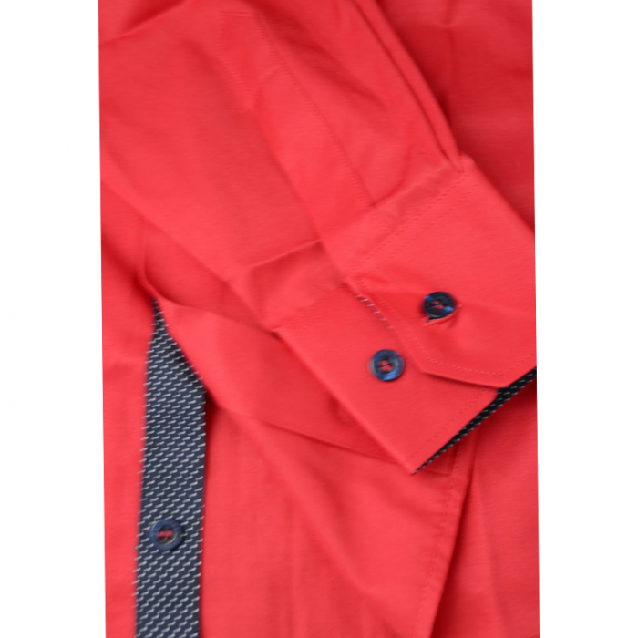 Camasa cu maneca lunga pentru baieti Jankes KSL-96C-164-cm, Rosu [3]