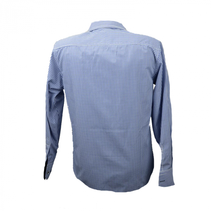 Camasa cu maneca lunga pentru baieti Koszulland KSL-42C-122-cm, Albastru [3]