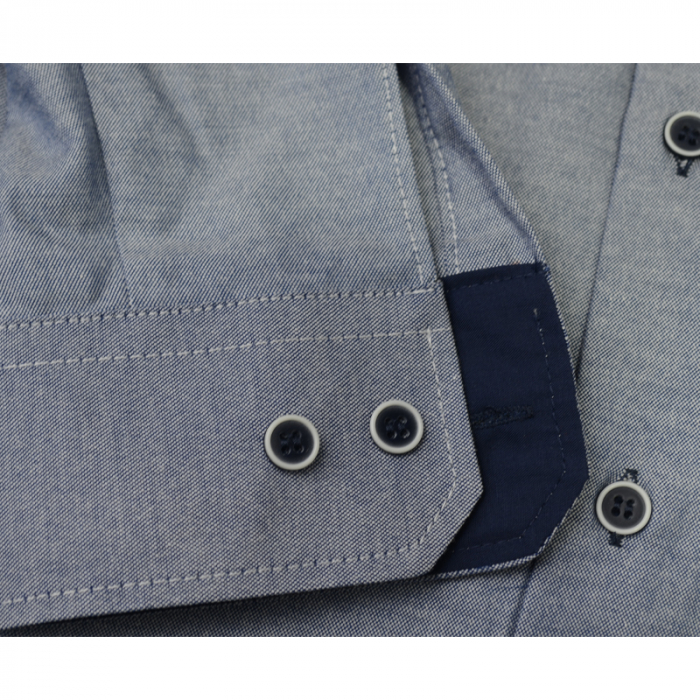 Camasa cu maneca lunga pentru baieti Koszulland KSL1-C-152-cm, Gri [3]
