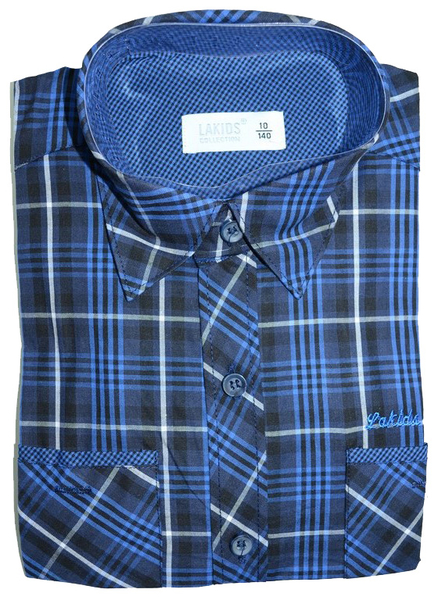 Camasa cu maneca lunga pentru baieti LA Kids 1519-A1-110-cm, Albastru [2]