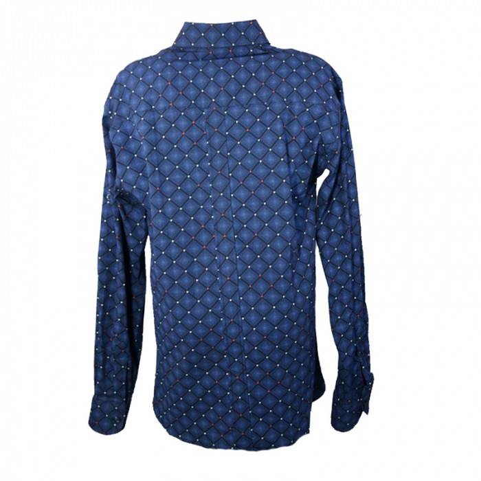 Camasa cu maneca lunga pentru baieti LA Kids 1652-02-128-cm, Bleumarin [3]