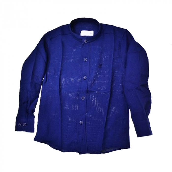 Camasa cu maneca lunga pentru baieti La Kids 1808-BL, Bleumarin [1]