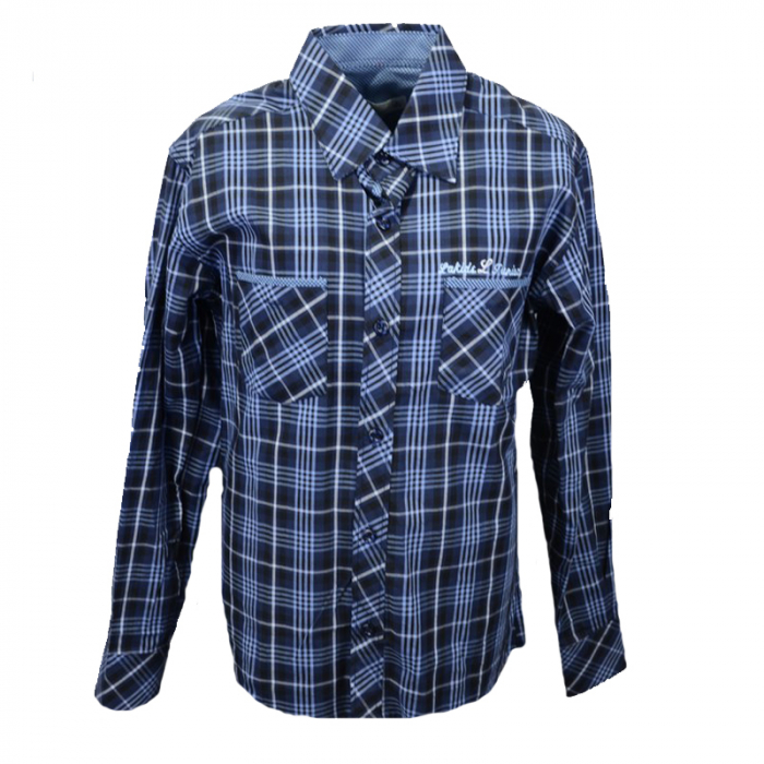 Camasa cu maneca lunga pentru baieti LA Kids KSL-168C-98-cm, Bleumarin [1]