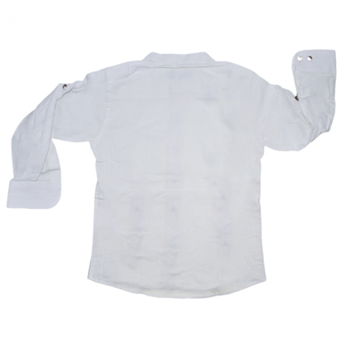 Camasa cu maneca 3/4 pentru baieti LA Kids LK1805, Alb [2]