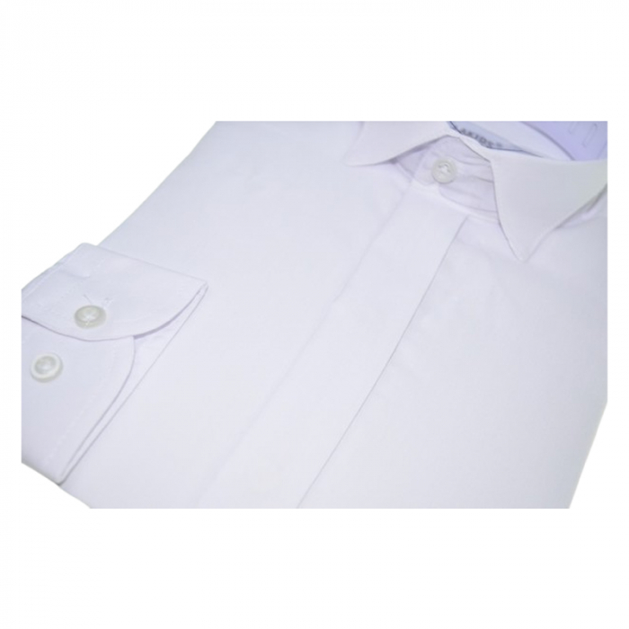 Camasa cu maneca lunga pentru baieti Mini Junior KSL-76C-128-cm, Alb [5]